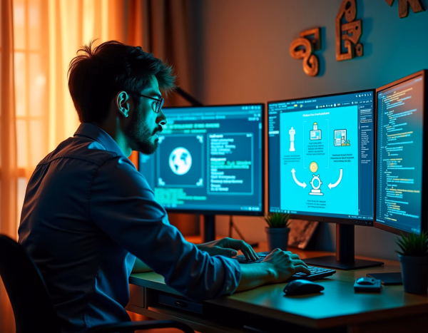 Riad Dar Sido - Ilustración de desafío mostrando obstáculos técnicos y soluciones