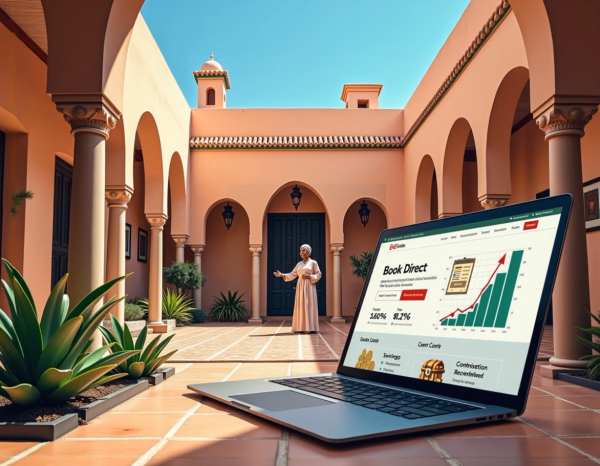 Riad Dar Sido - Ilustración de impacto mostrando transformación del negocio y ahorros de costos