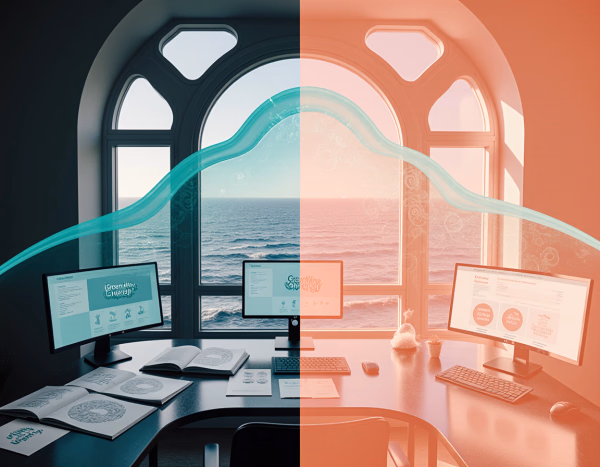 GreenWave Energy - Impact illustration showing sustainable energy innovation