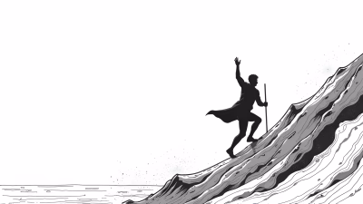 The Hero brand archetype illustration