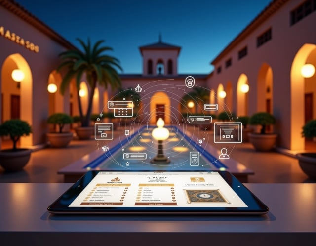 Riad Dar Sido dashboard showing the custom Property Management System interface